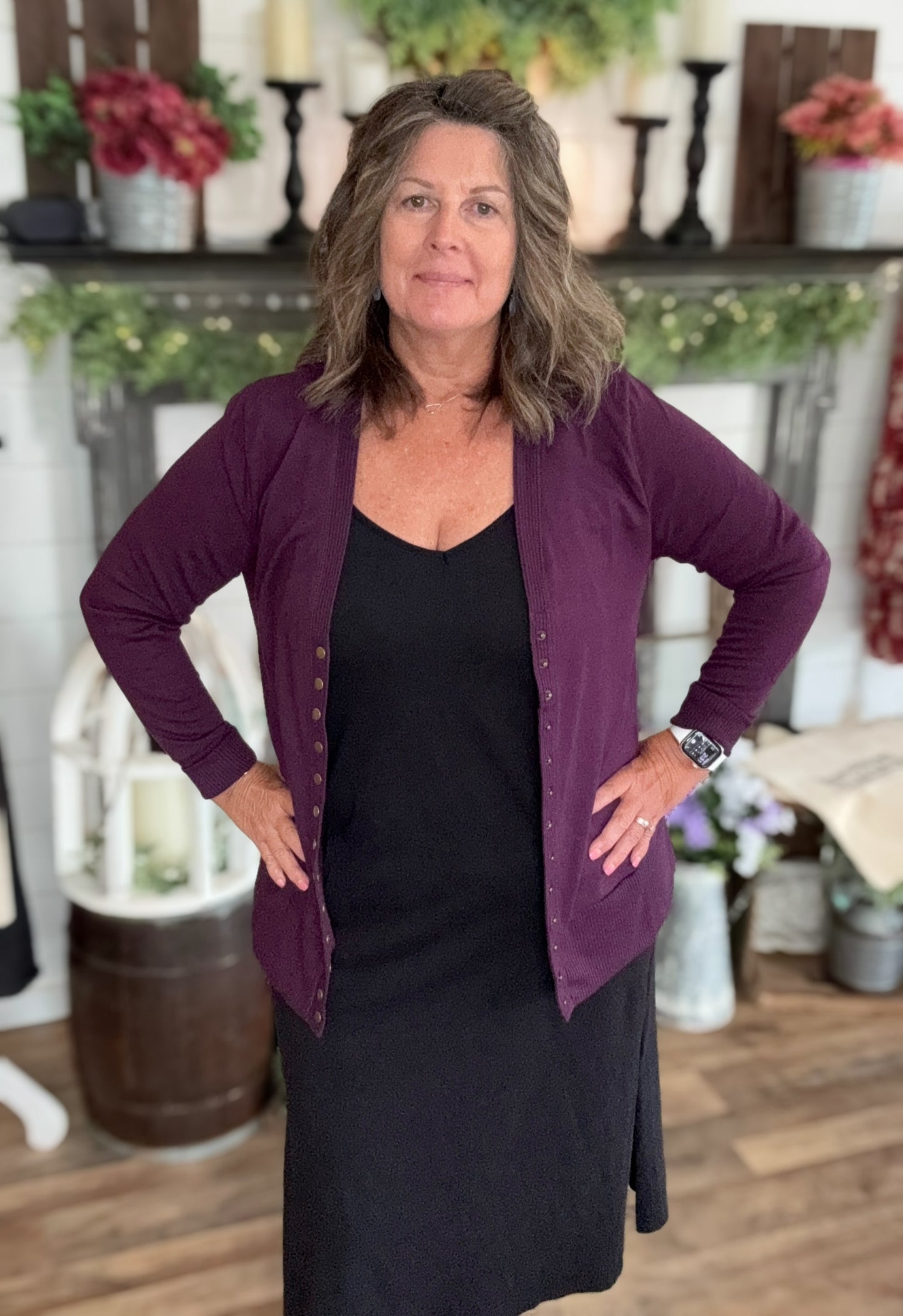 Snazzy Snap Front Cardigan