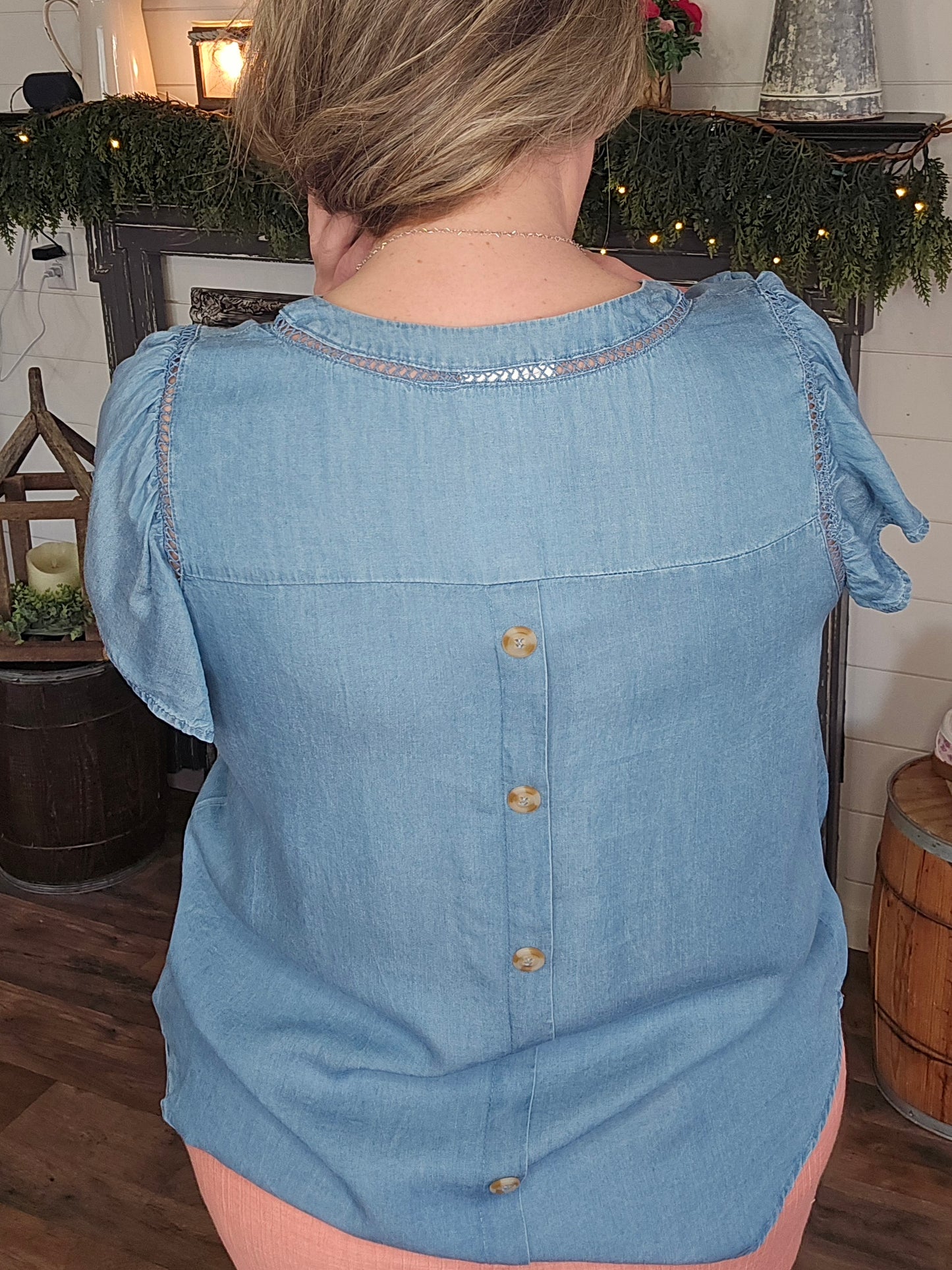 Betsy Button Back Top