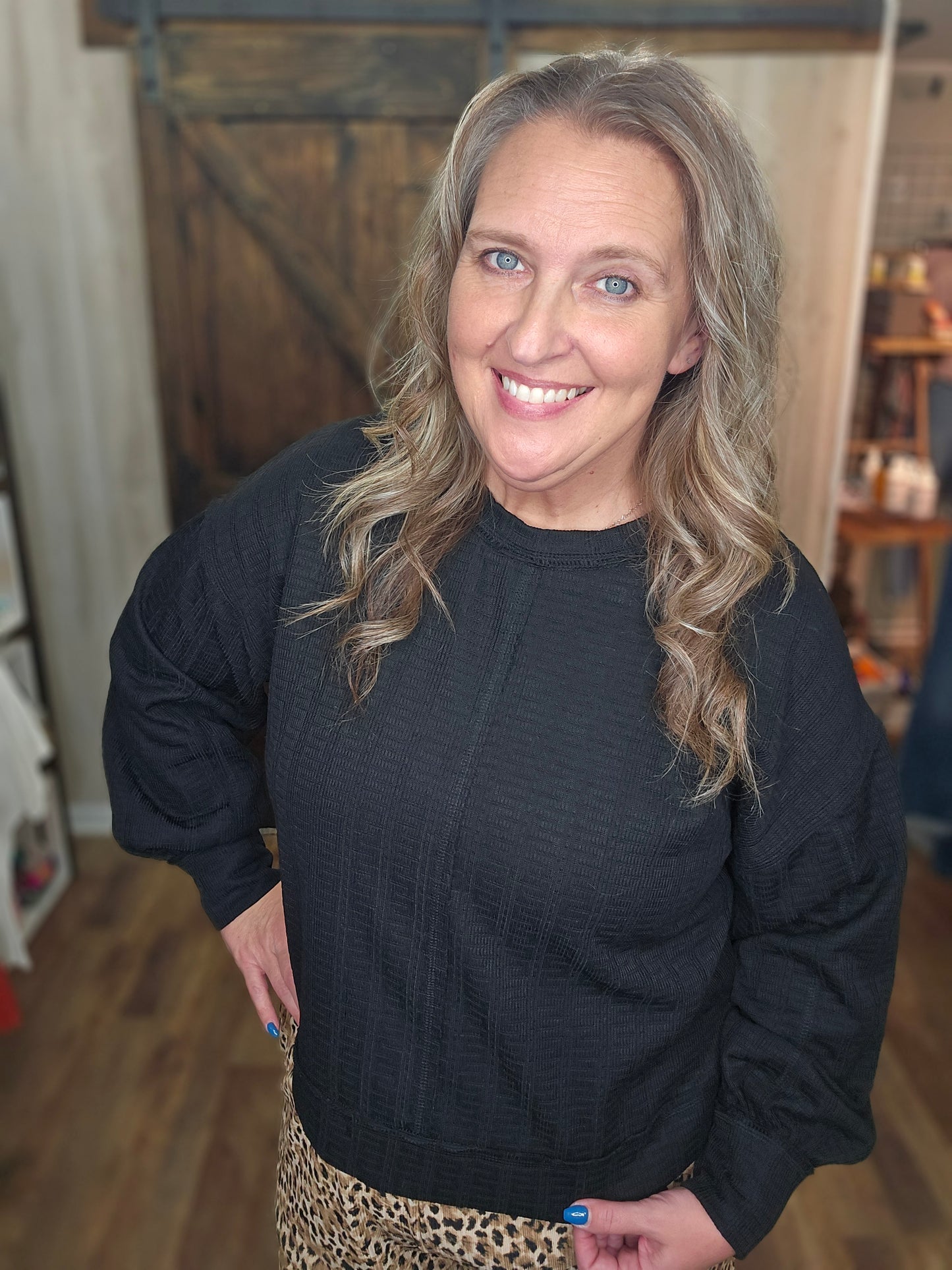 Tessa Textured Knit Top