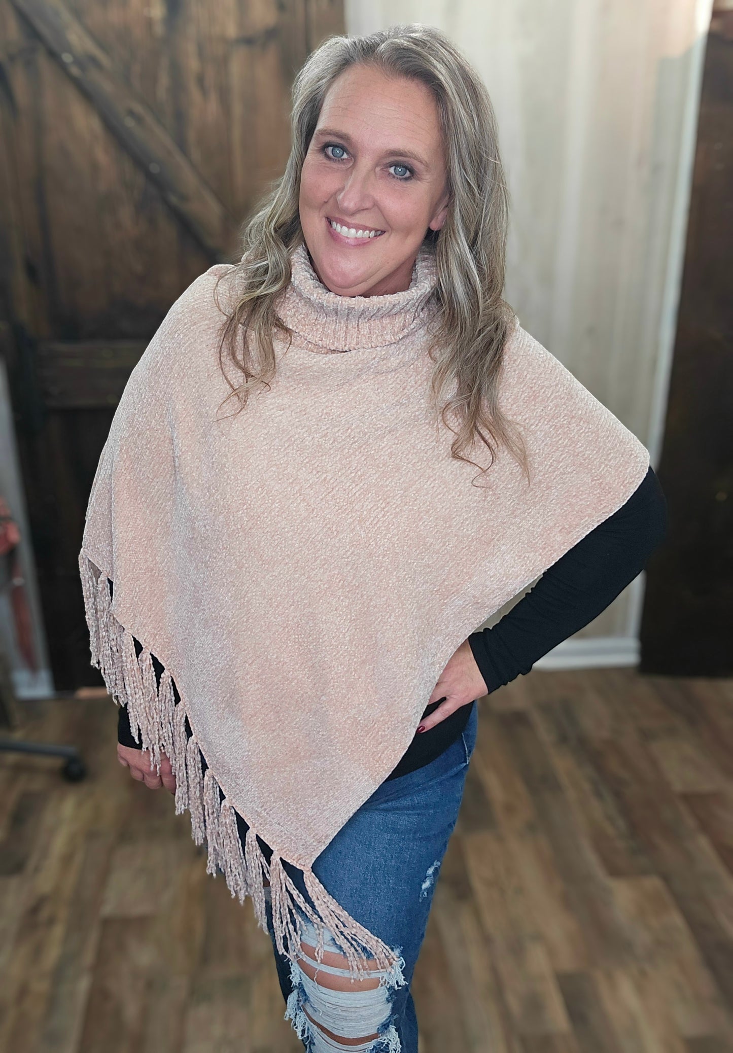 Softest Ever Cowl Neck Poncho