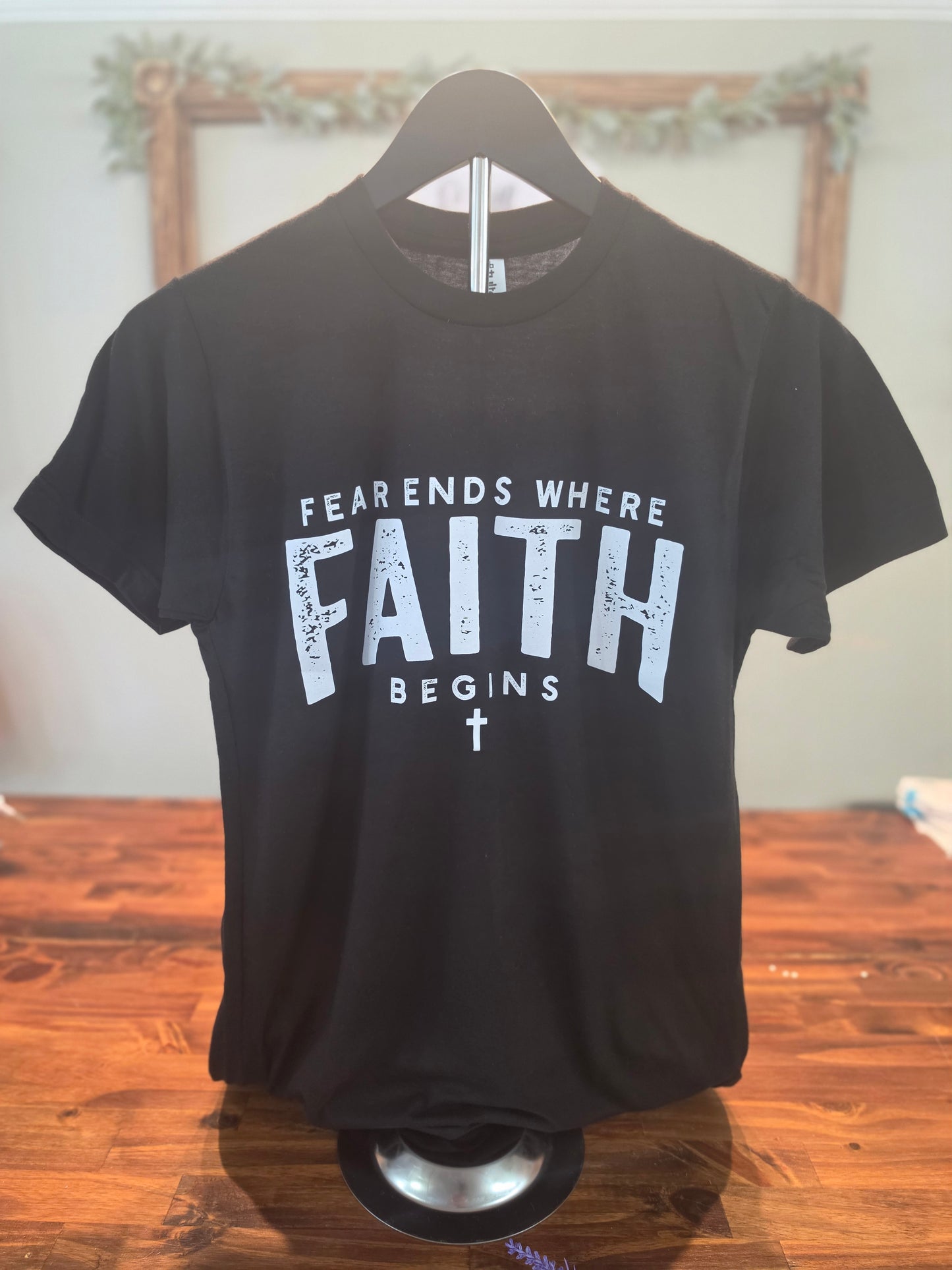 Fear Ends Where Faith Begins Tee