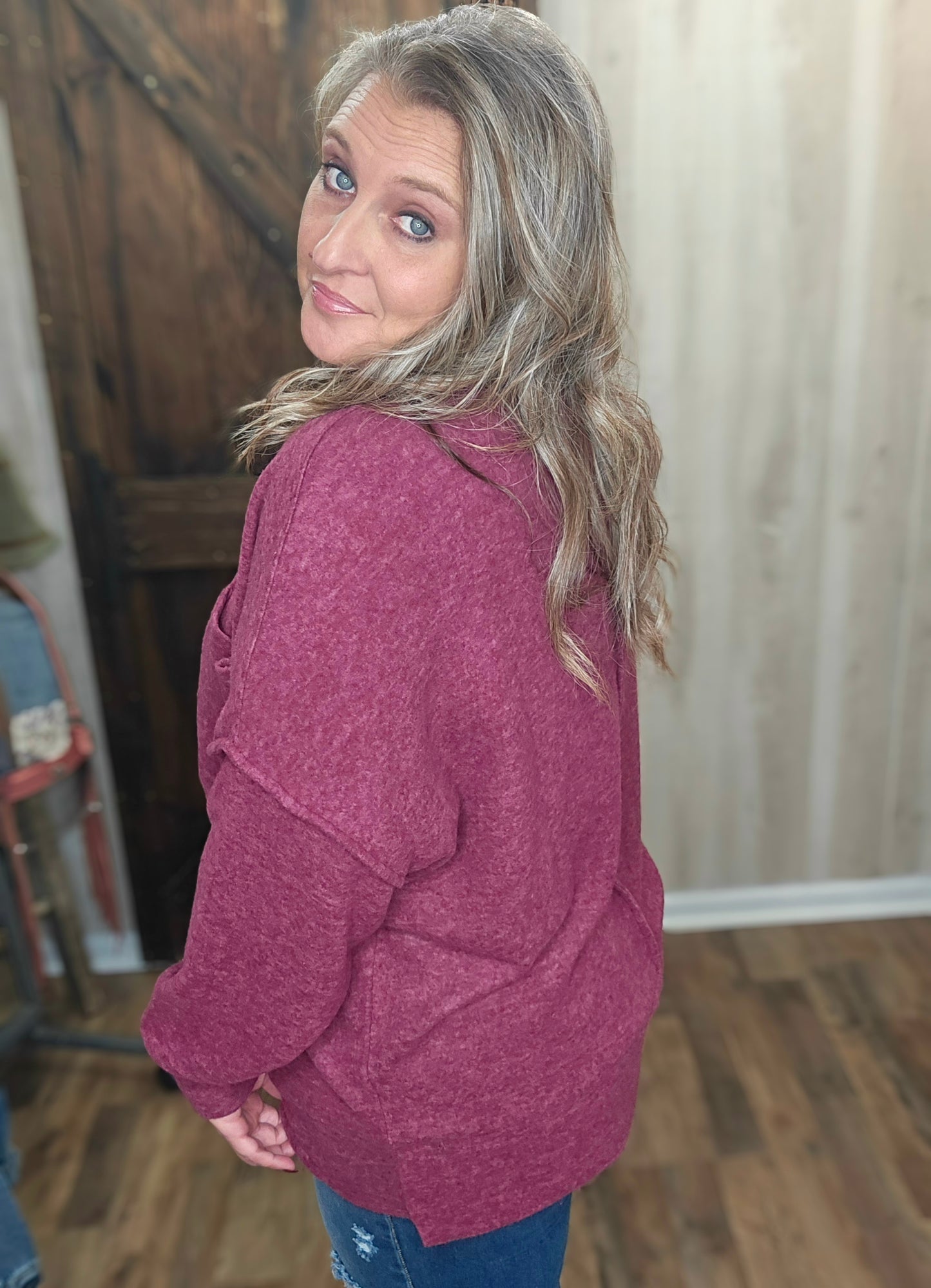 Dreama Drop Shoulder Oversized Sweater