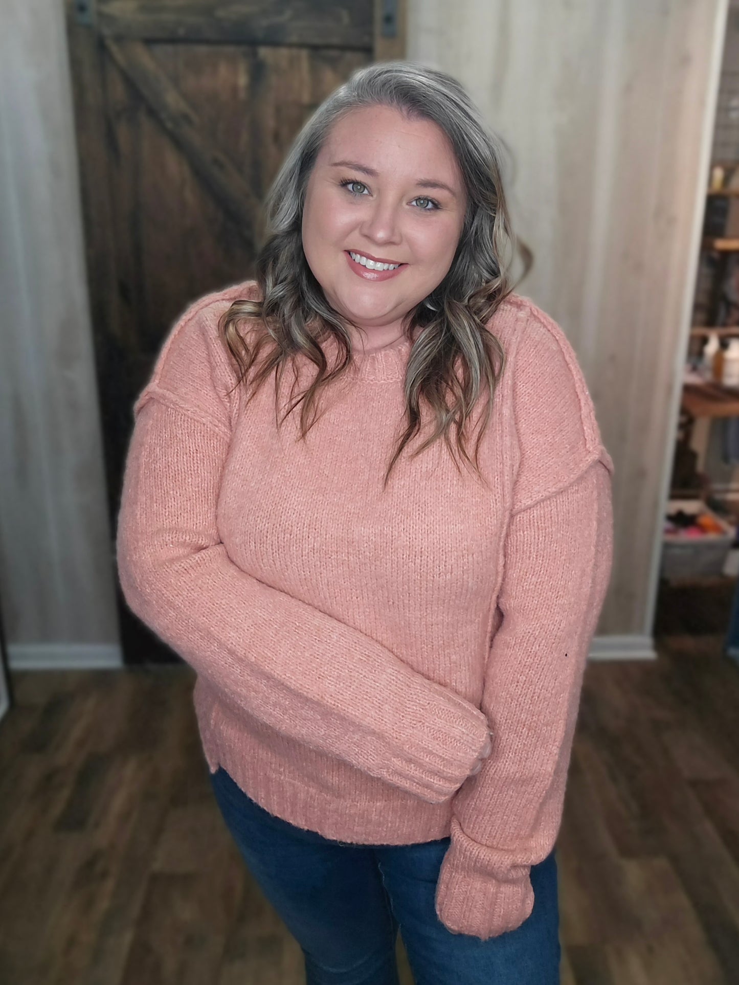 Fuzzy Feeling Sweater Top