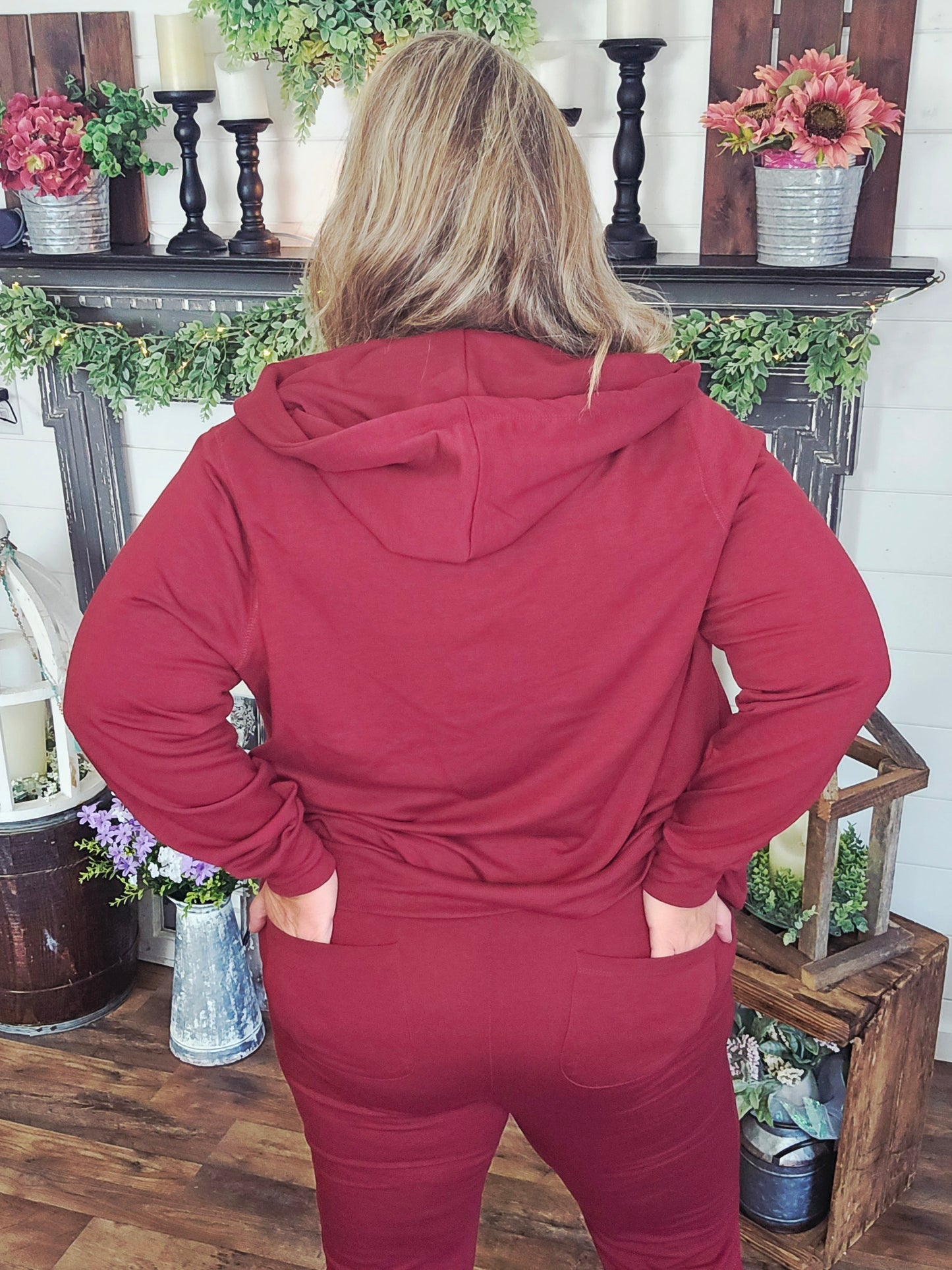 Merlot Hoodie and Pant Set 2
