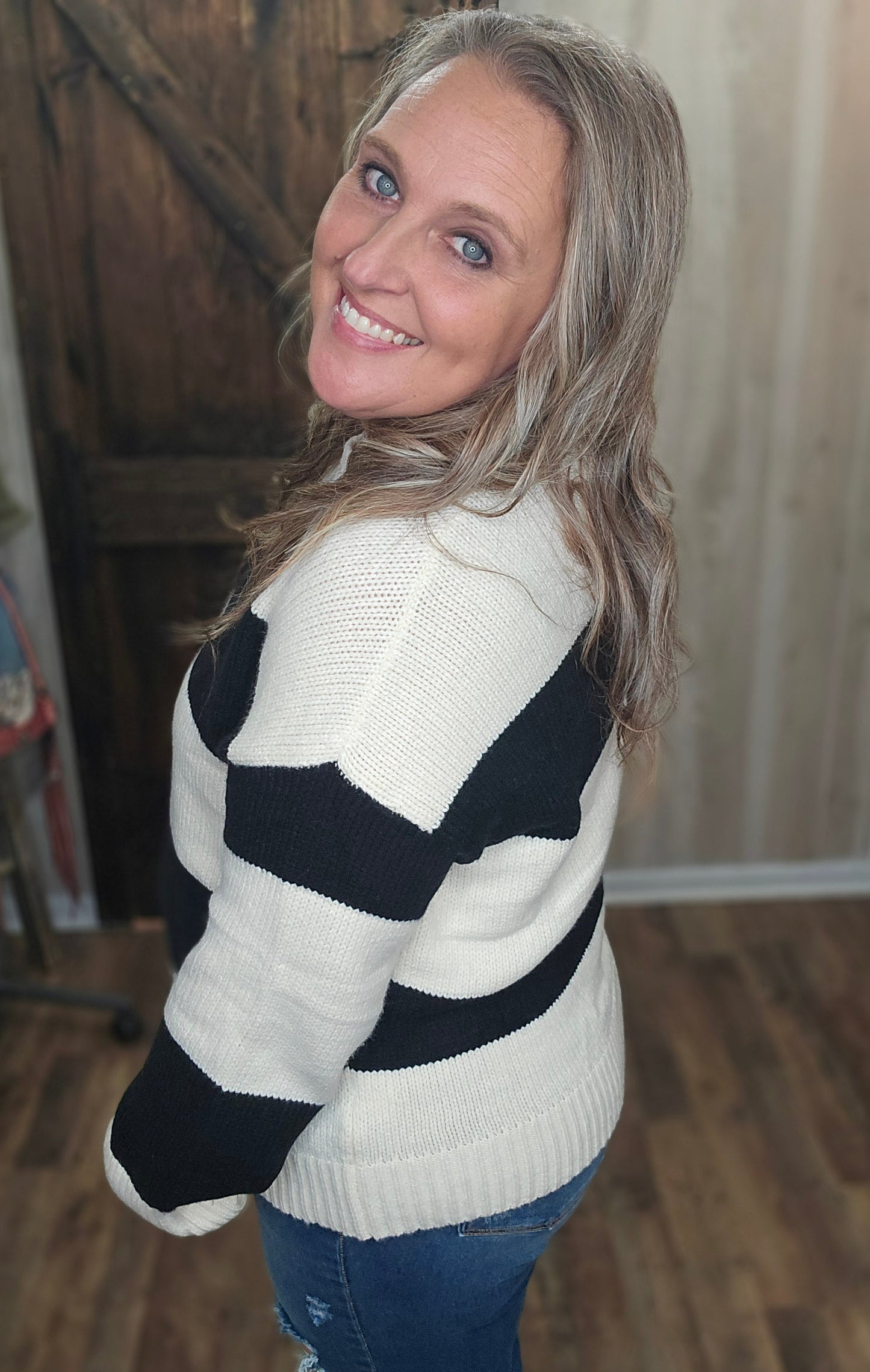 Kara's Color Block Sweater