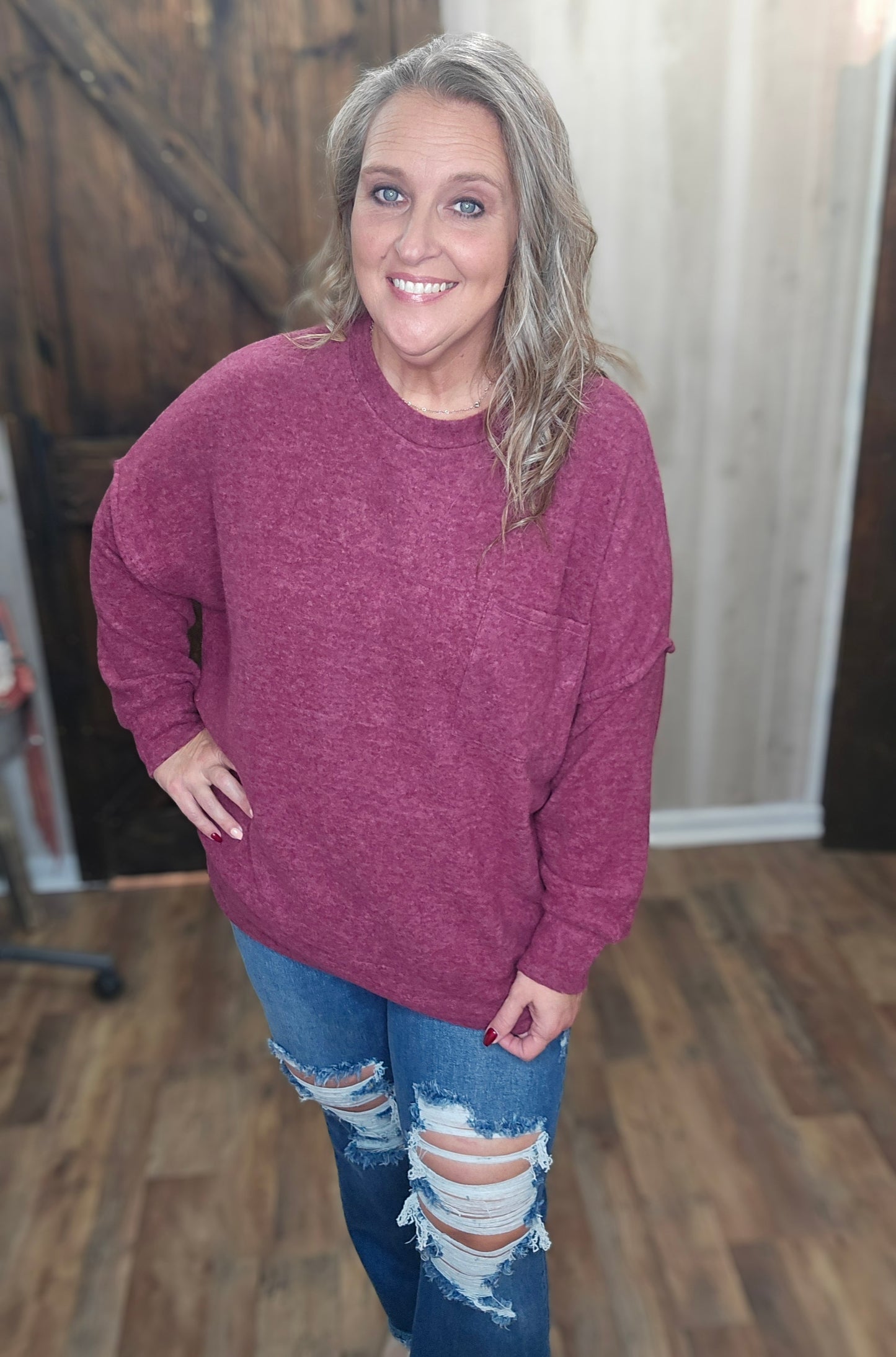 Dreama Drop Shoulder Oversized Sweater