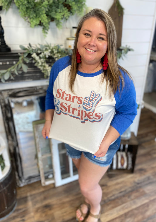 Raglan Stars and Stripes Tee