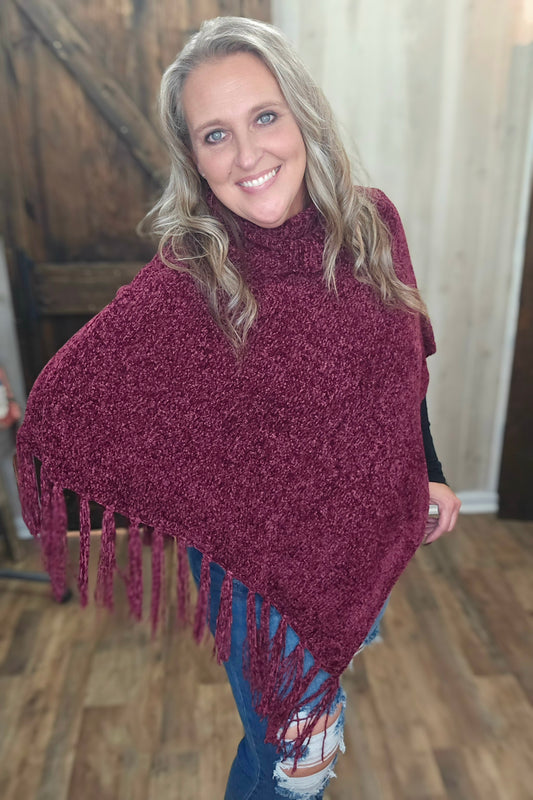 Softest Ever Cowl Neck Poncho
