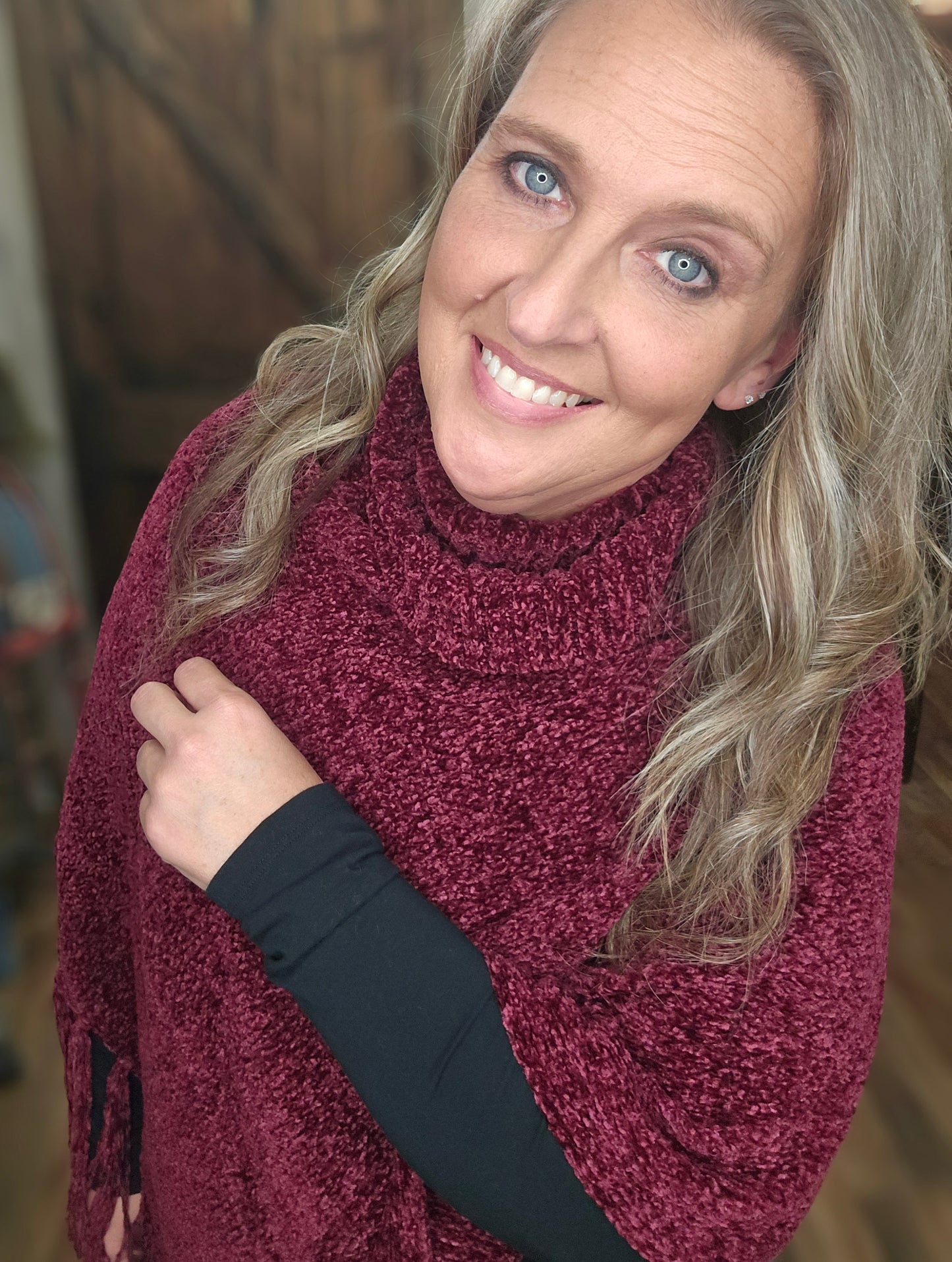 Softest Ever Cowl Neck Poncho