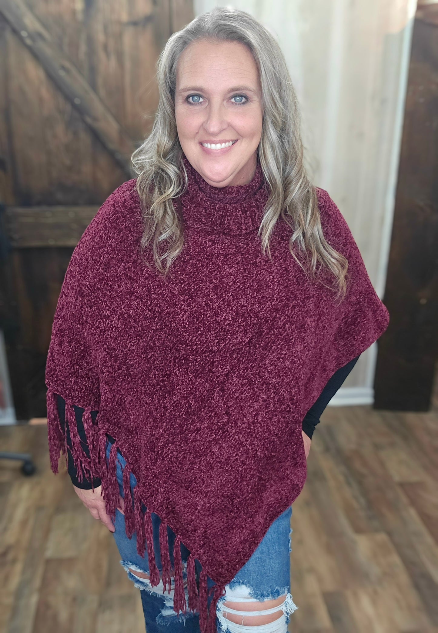 Softest Ever Cowl Neck Poncho