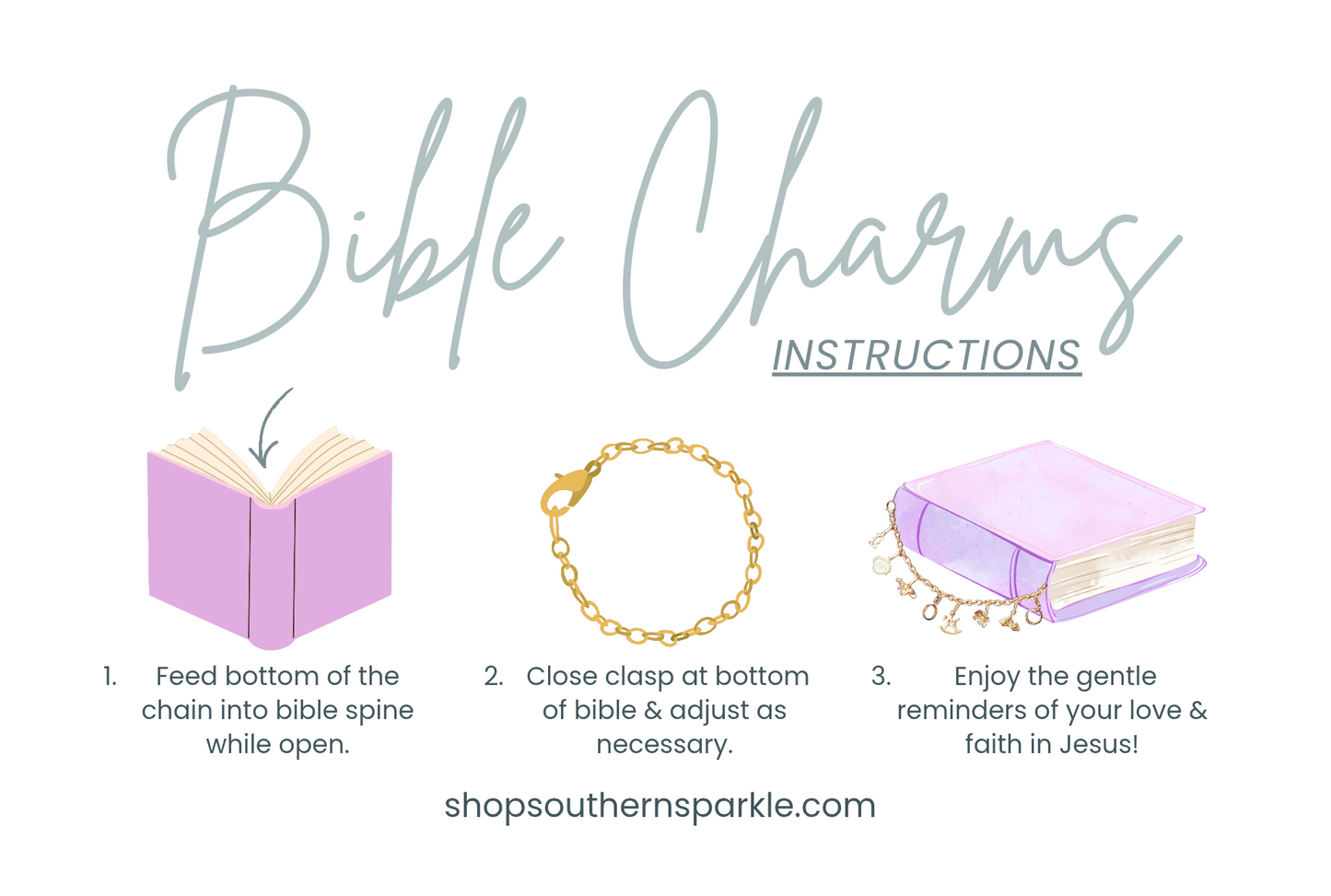 Bible Charms - Premade