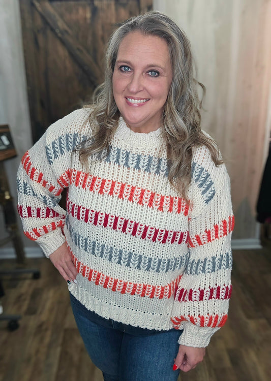 Steffi Sassy Stripe Sweater