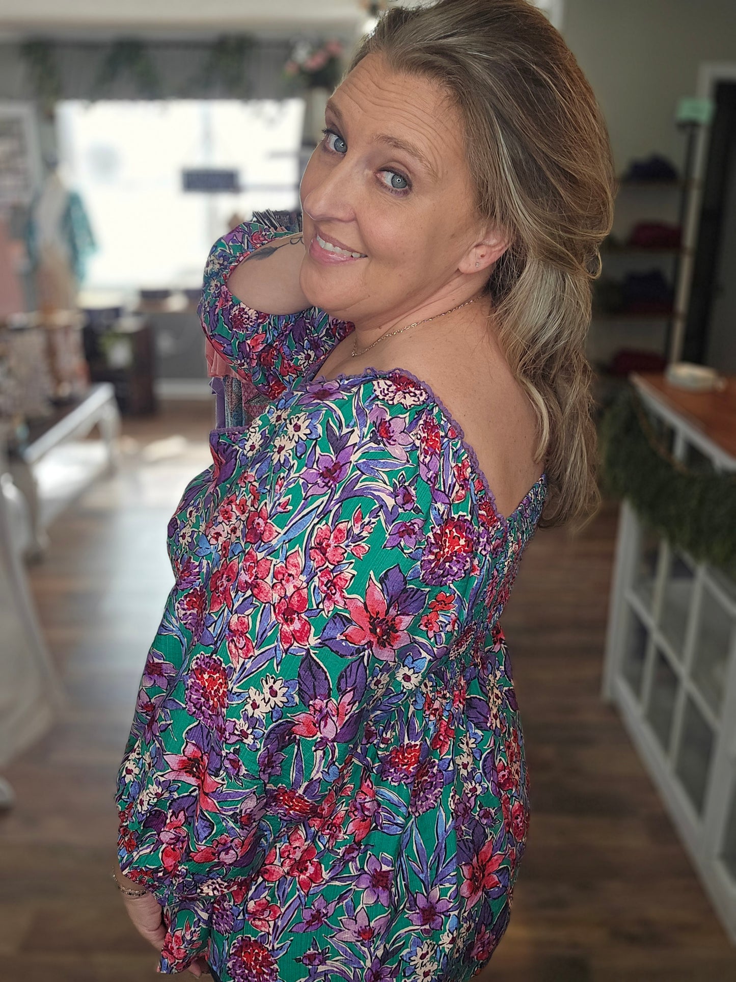 Mandy Sweetheart Neck Blouse