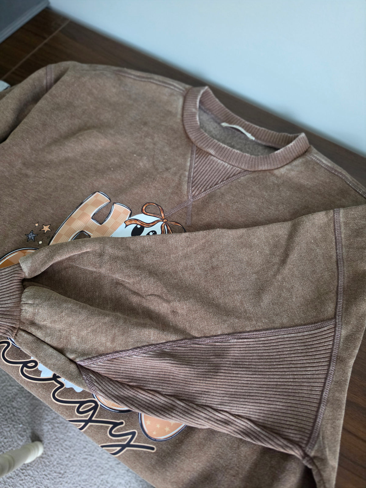 Holy Ghost Energy on Acid Washed Pullover