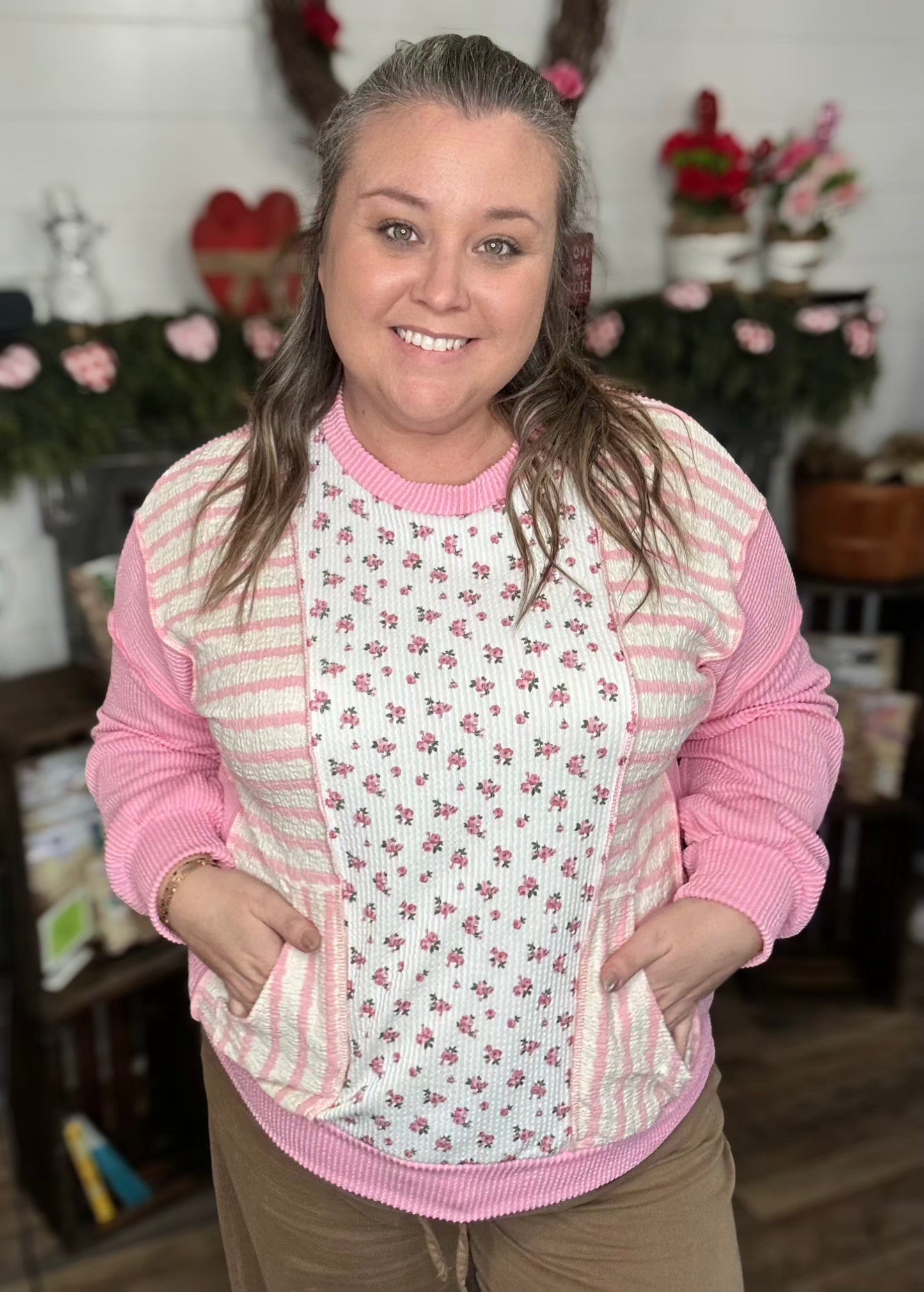 Floral Patchwork Pretty Top