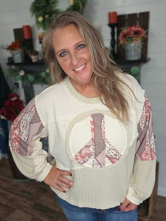 Peaceful Patchwork Top