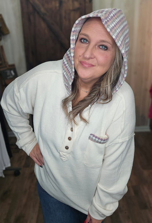 Hannah Hooded Knit Top