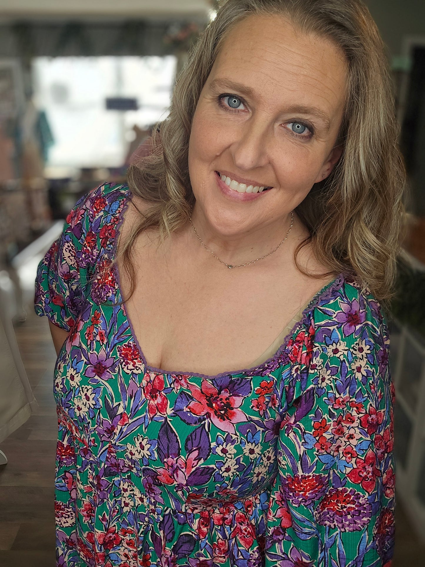 Mandy Sweetheart Neck Blouse