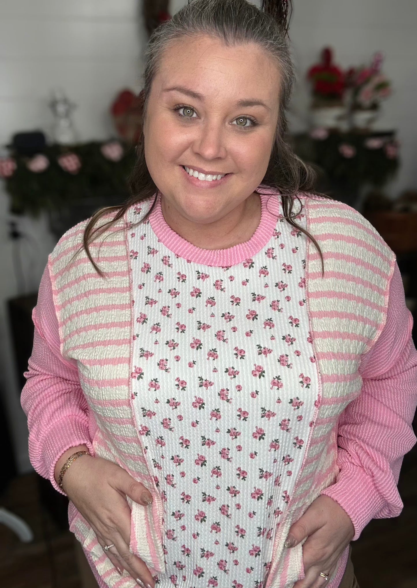 Floral Patchwork Pretty Top