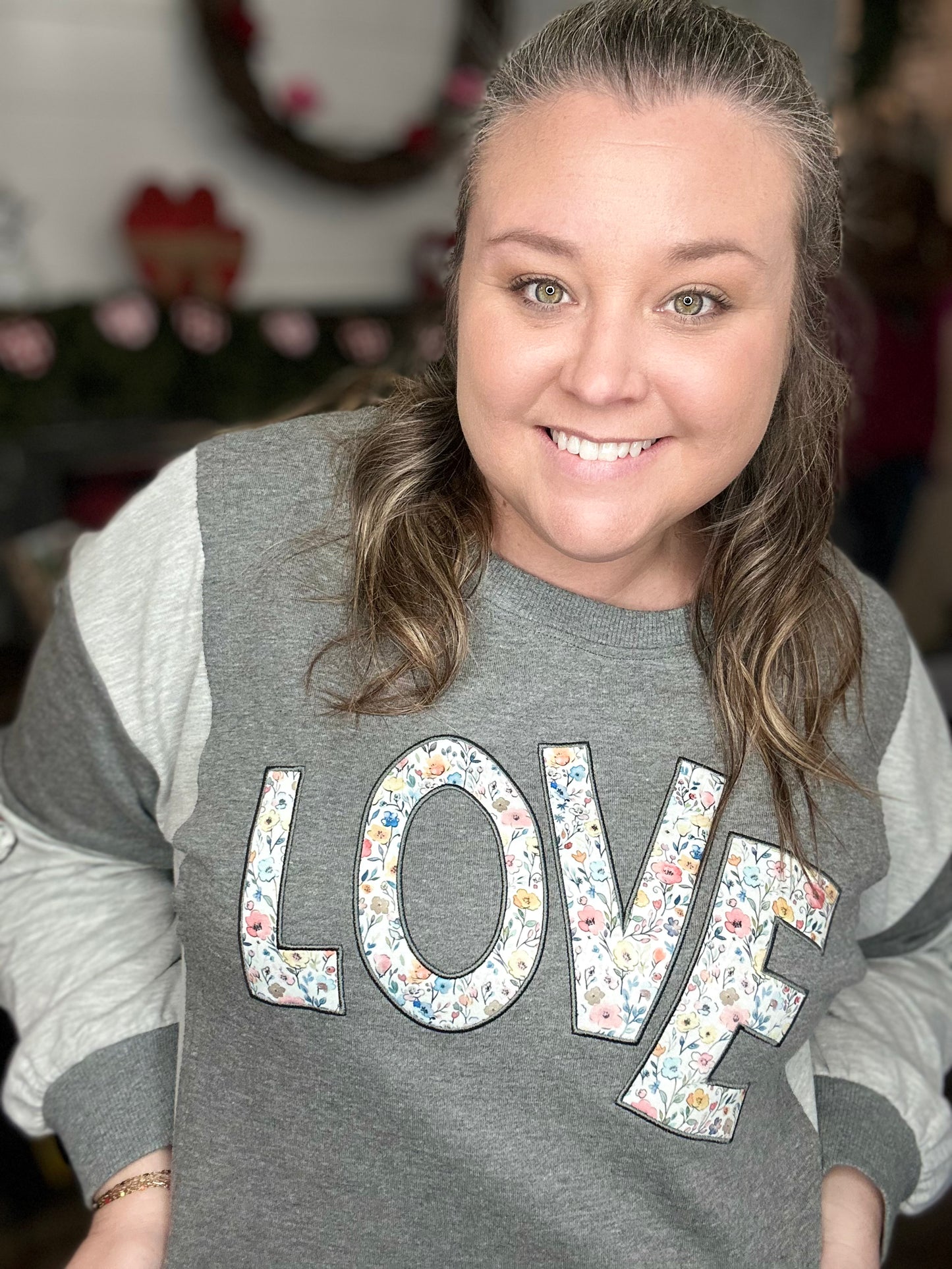 LOVE Patchwork Sweatshirt