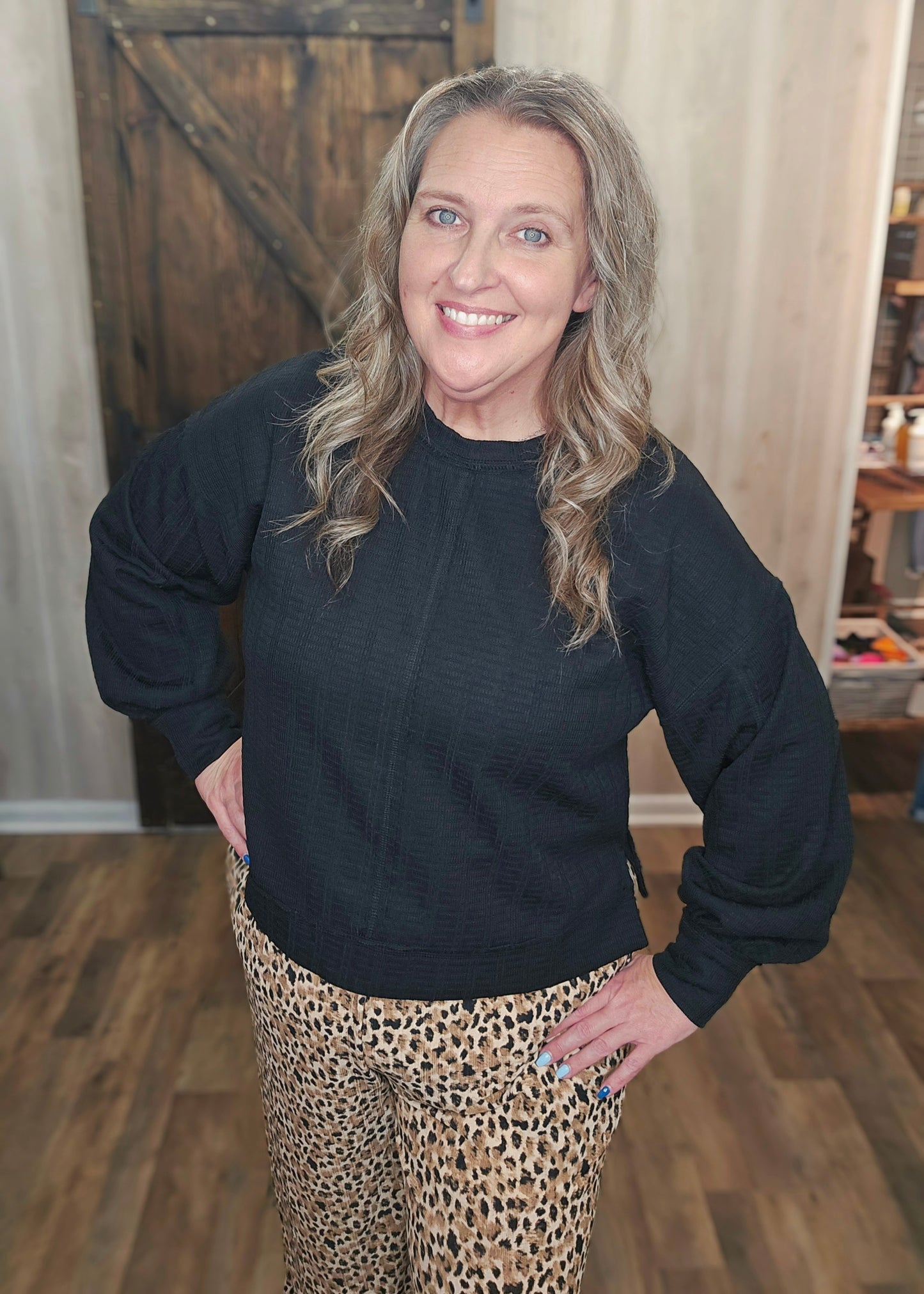 Tessa Textured Knit Top