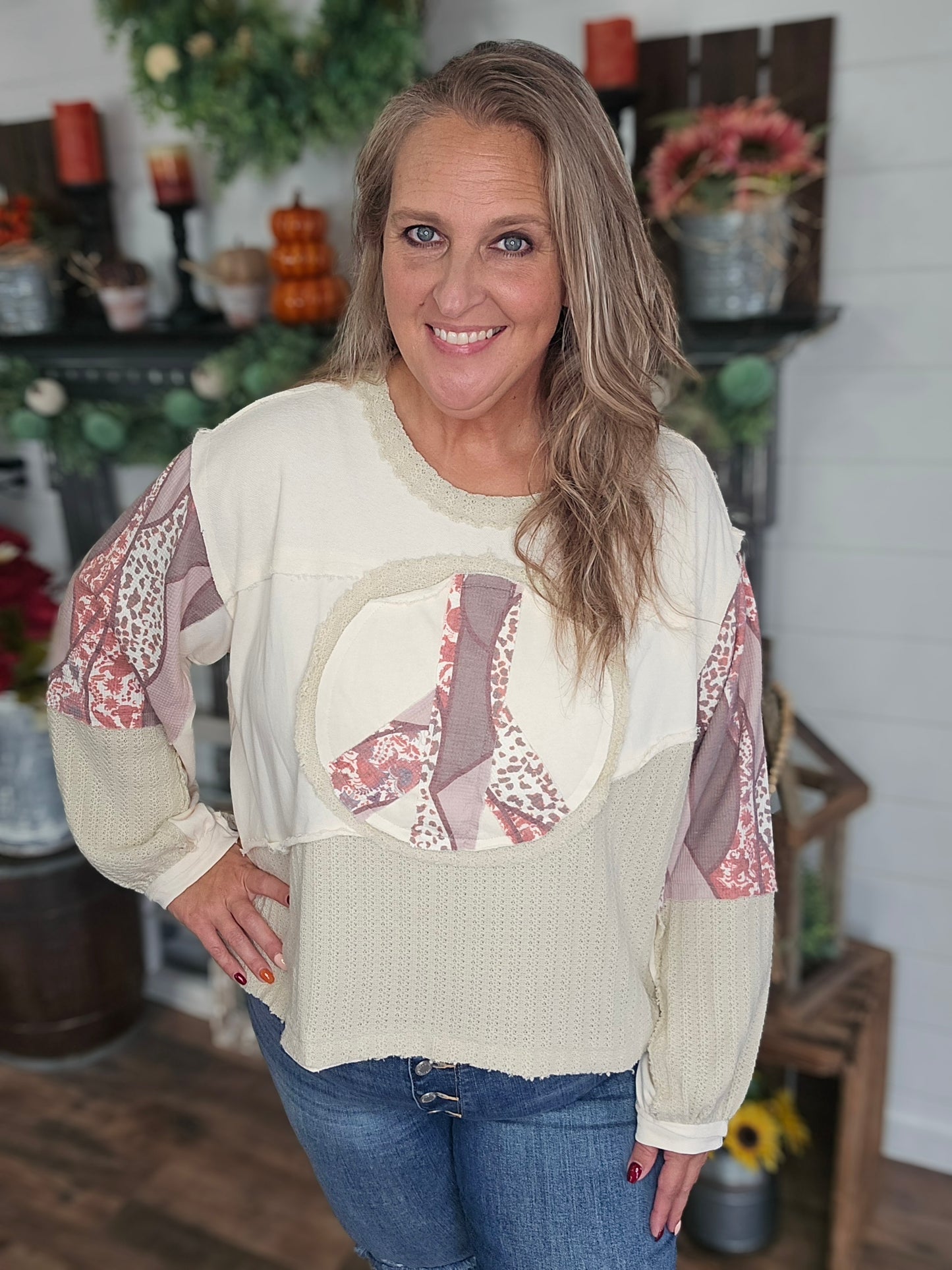 Peaceful Patchwork Top