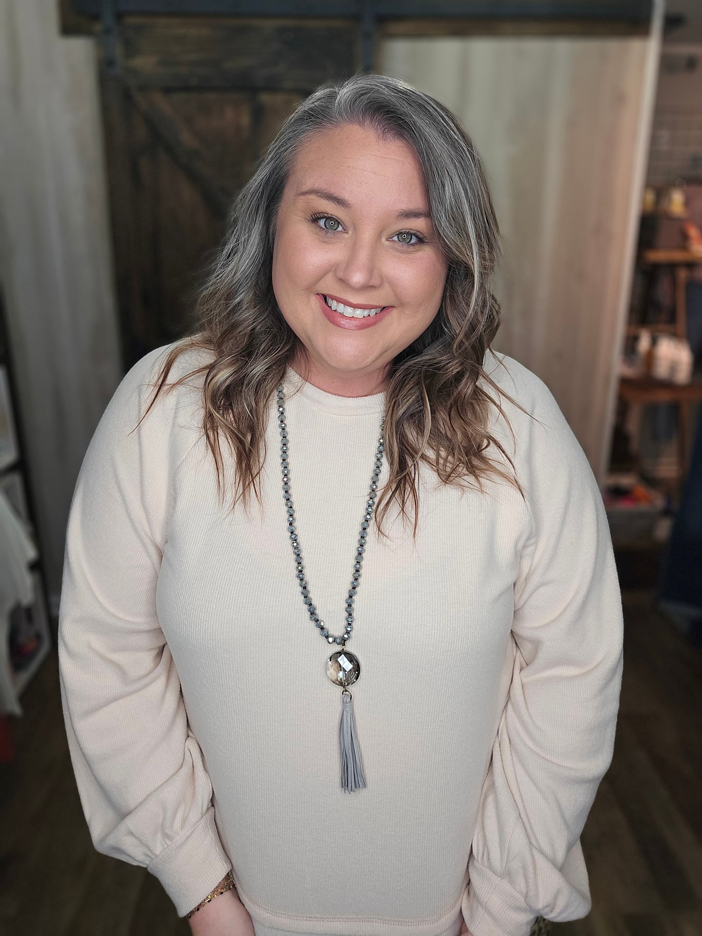 Simple Cutout Knit Top