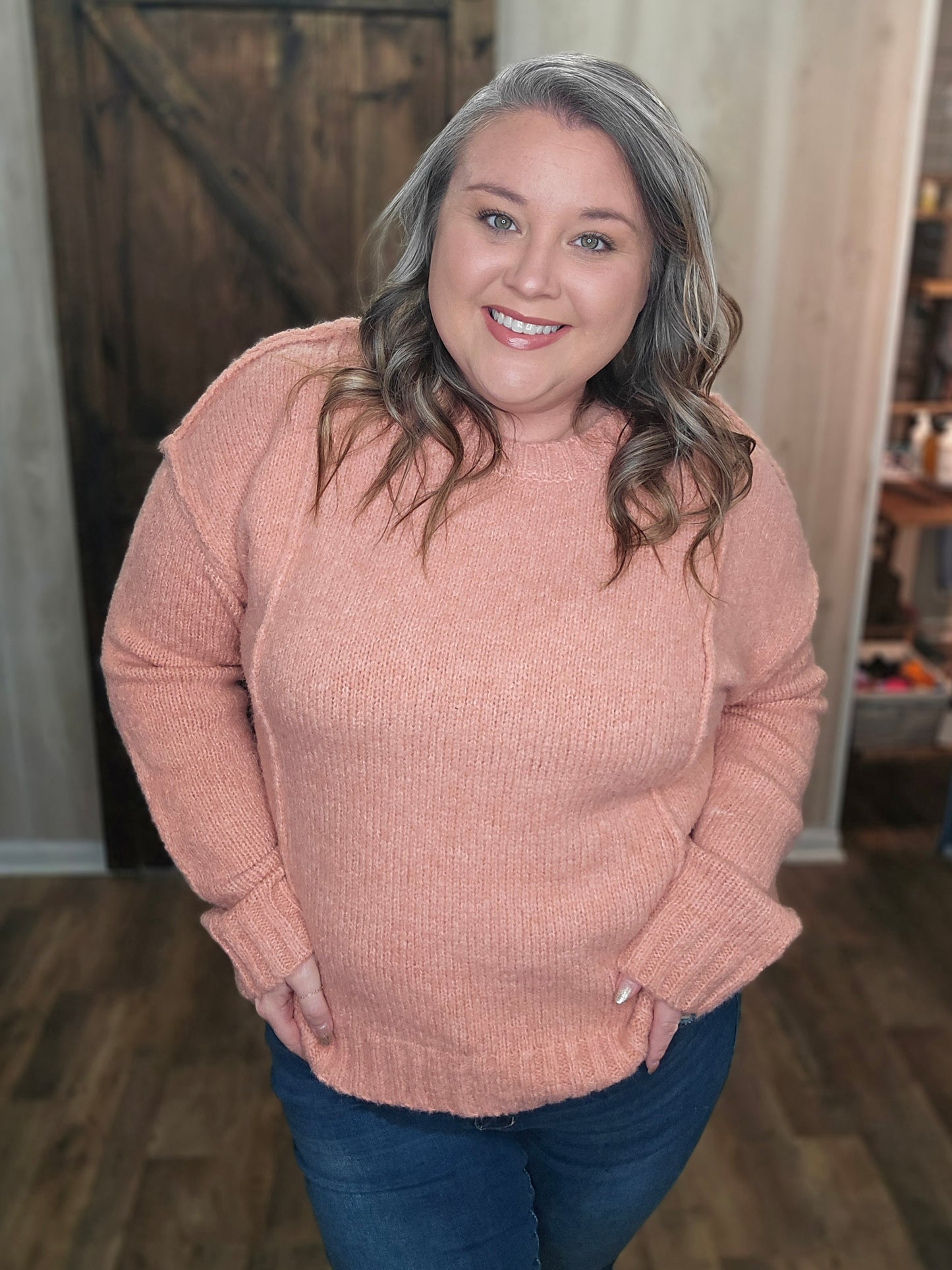 Fuzzy Feeling Sweater Top