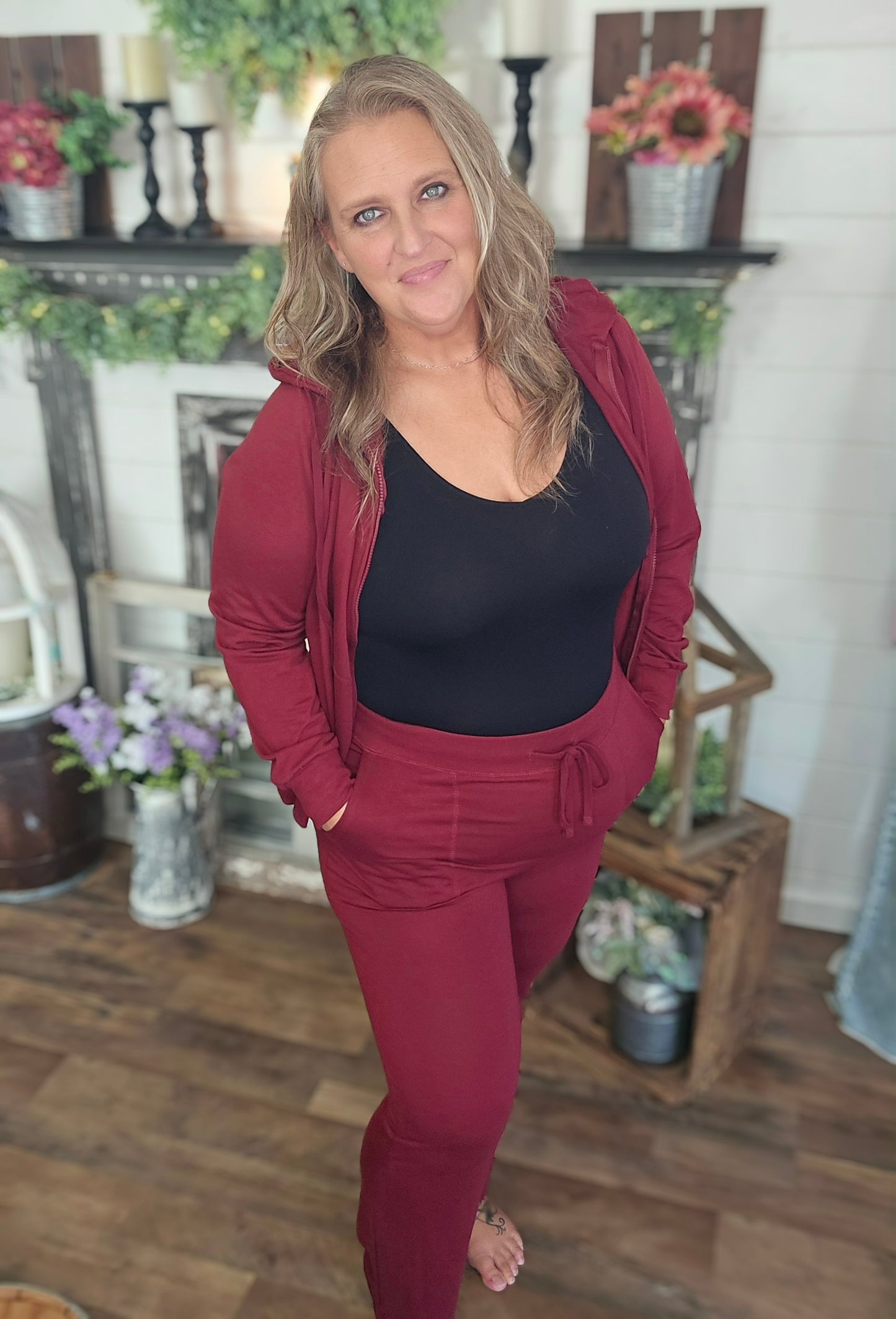Merlot Hoodie and Pant Set 2