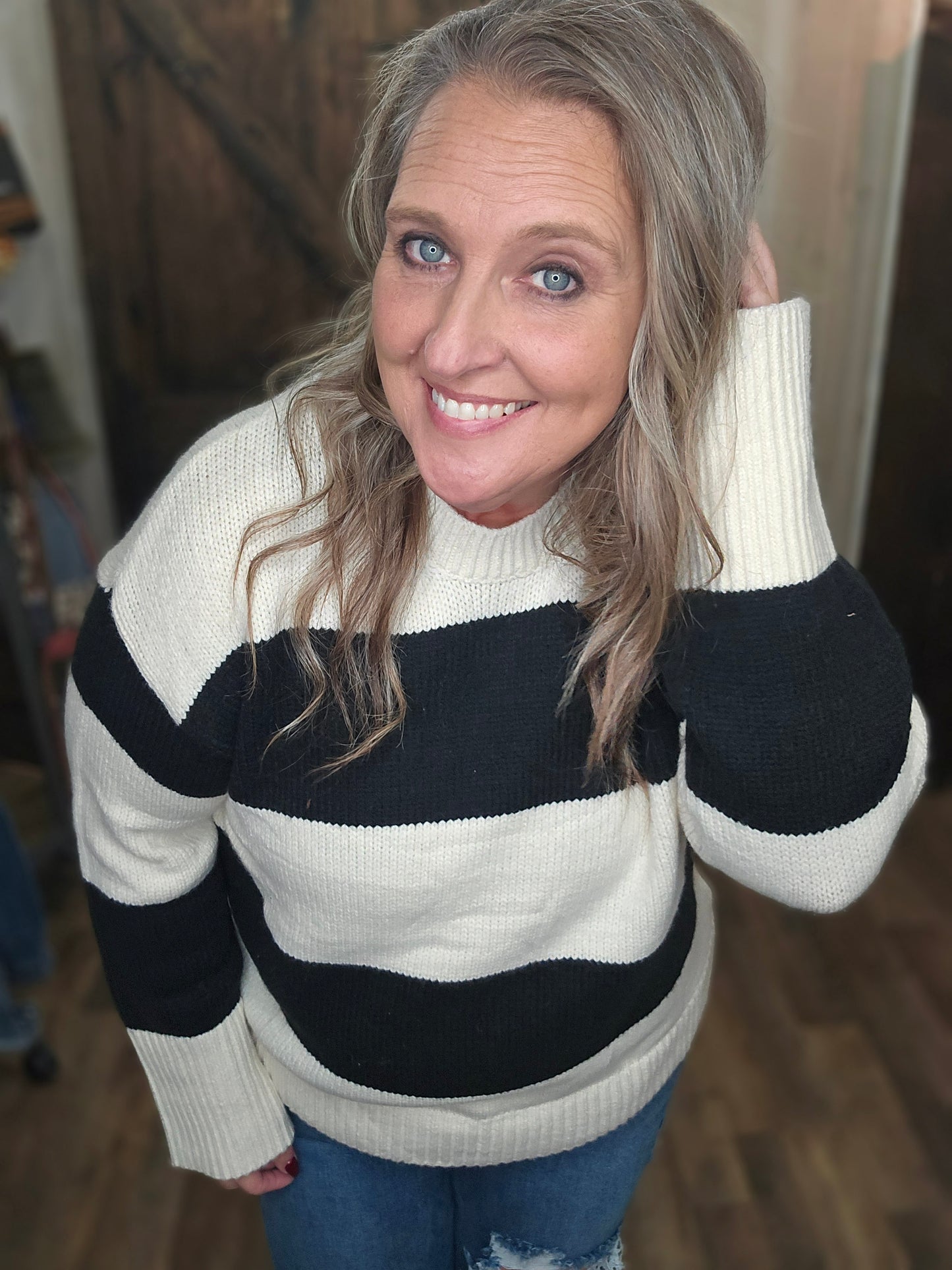 Kara's Color Block Sweater